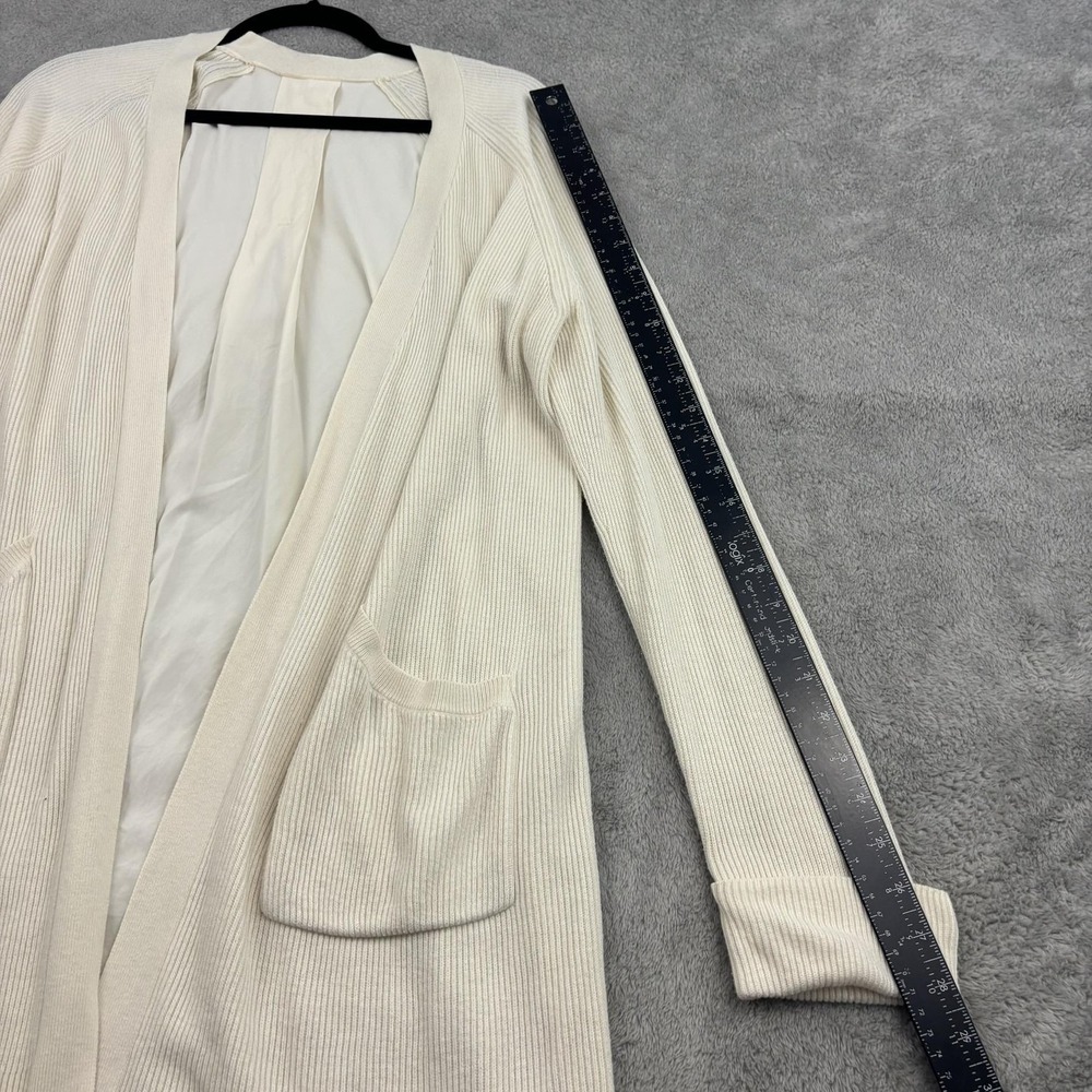Lululemon Still At Ease Wrap Cardigan Sweater Womens 8 Ivory Cashlu Tencel Lagen - Picture 7 of 13